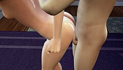 स्थल#3 वीडियो के लिए: A blowjob that ends in a creampie in a hentai vide...