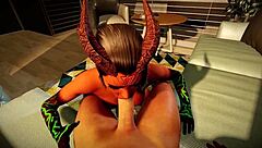 स्थल#4 वीडियो के लिए: Green-eyed she-demon gives a rough blowjob in POV